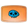 Faux Leather Engravable Patch - Curved Rectangle Thumbnail