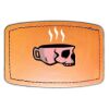 Faux Leather Engravable Patch - Curved Rectangle Thumbnail
