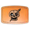 Faux Leather Engravable Patch - Curved Rectangle Thumbnail