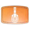 Faux Leather Engravable Patch - Curved Rectangle Thumbnail