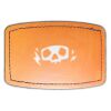 Faux Leather Engravable Patch - Curved Rectangle Thumbnail