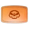 Faux Leather Engravable Patch - Curved Rectangle Thumbnail