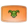 Faux Leather Engravable Patch - Curved Rectangle Thumbnail