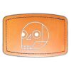 Faux Leather Engravable Patch - Curved Rectangle Thumbnail