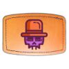 Faux Leather Engravable Patch - Curved Rectangle Thumbnail