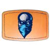Faux Leather Engravable Patch - Curved Rectangle Thumbnail