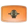 Faux Leather Engravable Patch - Curved Rectangle Thumbnail
