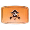 Faux Leather Engravable Patch - Curved Rectangle Thumbnail