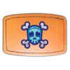 Faux Leather Engravable Patch - Curved Rectangle Thumbnail
