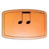 Faux Leather Engravable Patch - Curved Rectangle Thumbnail
