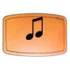 Faux Leather Engravable Patch - Curved Rectangle Thumbnail