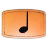 Faux Leather Engravable Patch - Curved Rectangle Thumbnail