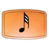 Faux Leather Engravable Patch - Curved Rectangle Thumbnail
