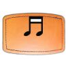 Faux Leather Engravable Patch - Curved Rectangle Thumbnail