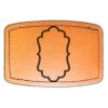 Faux Leather Engravable Patch - Curved Rectangle Thumbnail