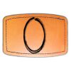 Faux Leather Engravable Patch - Curved Rectangle Thumbnail