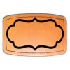 Faux Leather Engravable Patch - Curved Rectangle Thumbnail