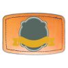 Faux Leather Engravable Patch - Curved Rectangle Thumbnail