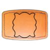 Faux Leather Engravable Patch - Curved Rectangle Thumbnail