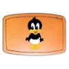 Faux Leather Engravable Patch - Curved Rectangle Thumbnail