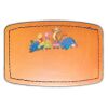 Faux Leather Engravable Patch - Curved Rectangle Thumbnail