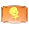 Faux Leather Engravable Patch - Curved Rectangle Thumbnail
