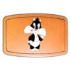 Faux Leather Engravable Patch - Curved Rectangle Thumbnail