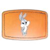 Faux Leather Engravable Patch - Curved Rectangle Thumbnail