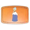 Faux Leather Engravable Patch - Curved Rectangle Thumbnail