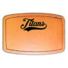 Faux Leather Engravable Patch - Curved Rectangle Thumbnail