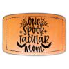 Faux Leather Engravable Patch - Curved Rectangle Thumbnail