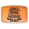Faux Leather Engravable Patch - Curved Rectangle Thumbnail