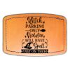 Faux Leather Engravable Patch - Curved Rectangle Thumbnail
