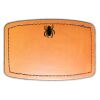 Faux Leather Engravable Patch - Curved Rectangle Thumbnail