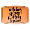 Faux Leather Engravable Patch - Curved Rectangle Thumbnail