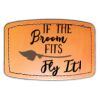 Faux Leather Engravable Patch - Curved Rectangle Thumbnail