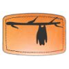 Faux Leather Engravable Patch - Curved Rectangle Thumbnail