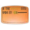 Faux Leather Engravable Patch - Curved Rectangle Thumbnail