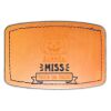 Faux Leather Engravable Patch - Curved Rectangle Thumbnail