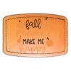Faux Leather Engravable Patch - Curved Rectangle Thumbnail