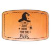 Faux Leather Engravable Patch - Curved Rectangle Thumbnail