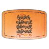 Faux Leather Engravable Patch - Curved Rectangle Thumbnail