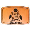 Faux Leather Engravable Patch - Curved Rectangle Thumbnail