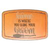 Faux Leather Engravable Patch - Curved Rectangle Thumbnail