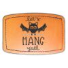 Faux Leather Engravable Patch - Curved Rectangle Thumbnail