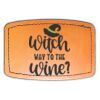 Faux Leather Engravable Patch - Curved Rectangle Thumbnail