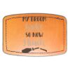 Faux Leather Engravable Patch - Curved Rectangle Thumbnail