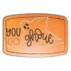 Faux Leather Engravable Patch - Curved Rectangle Thumbnail