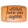 Faux Leather Engravable Patch - Curved Rectangle Thumbnail