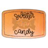 Faux Leather Engravable Patch - Curved Rectangle Thumbnail